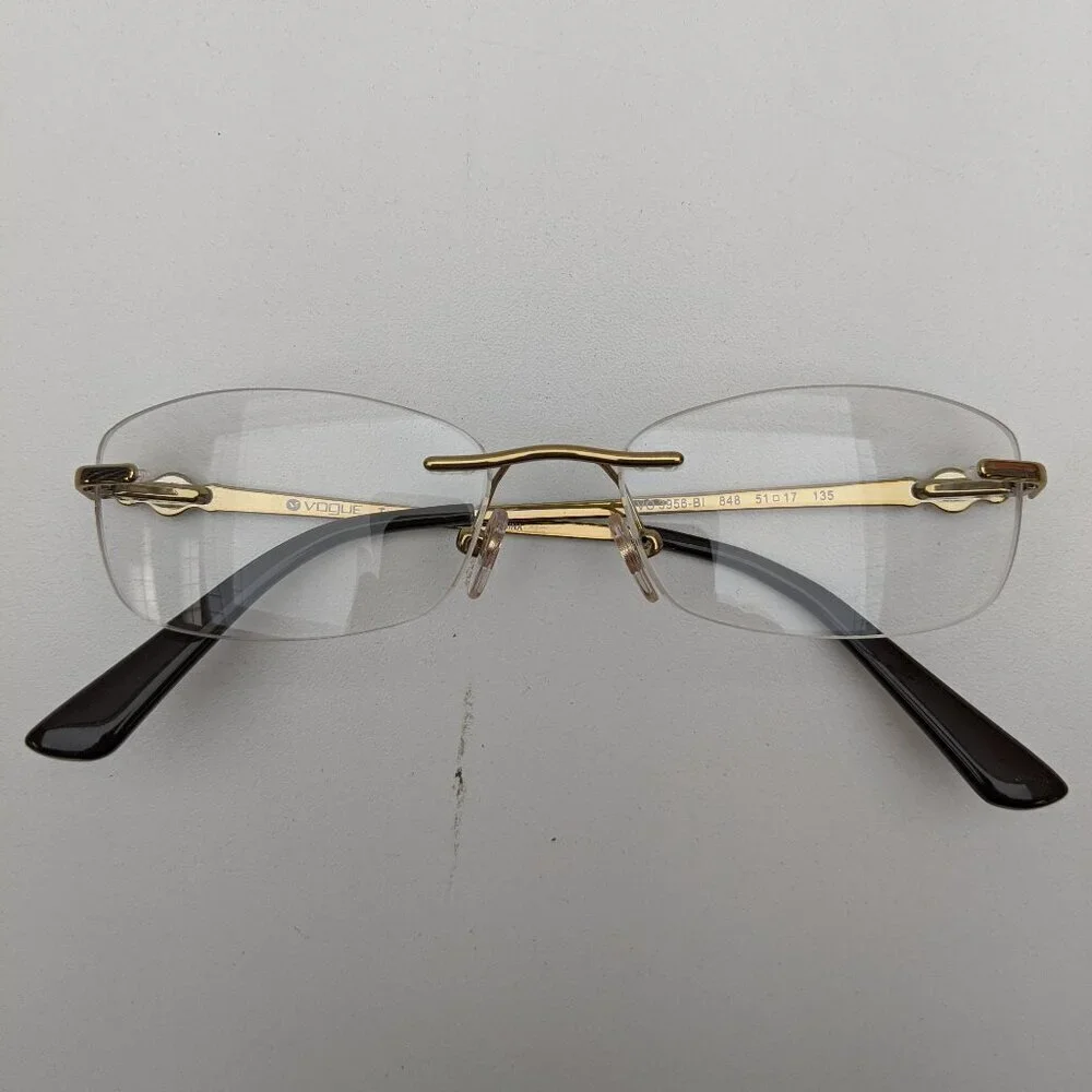 🕶️ Vogue VO3956-BI 848 Rimless Eyeglasses 51/17-135 / JLE308🕶️​